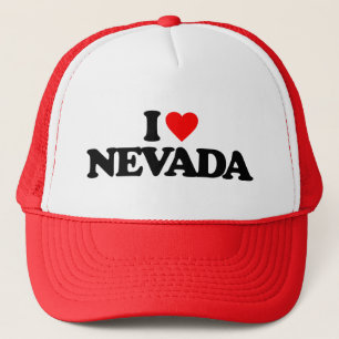 I LOVE NEVADA TRUCKER HAT