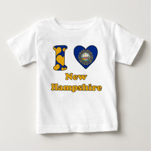 I love New Hampshire Baby T-Shirt