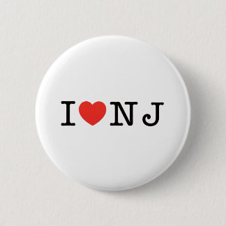 I LOVE New Jersey 6 Cm Round Badge
