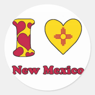 I love New Mexico Classic Round Sticker