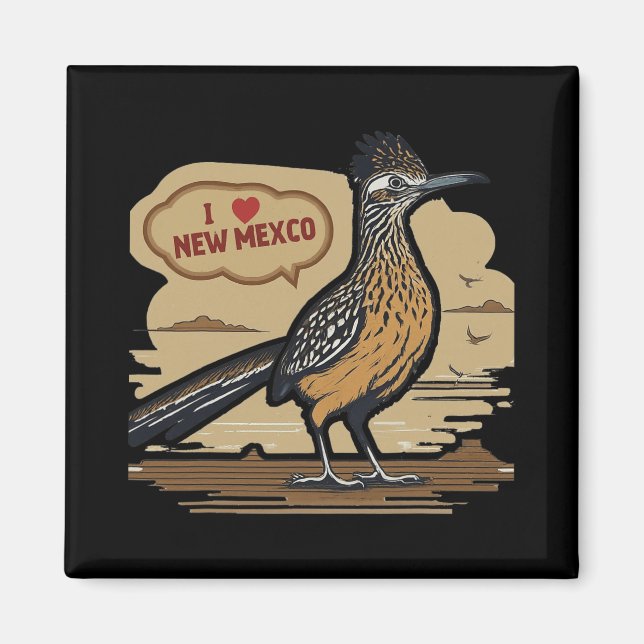 I Love New Mexico Roadrunner  Magnet (Front)