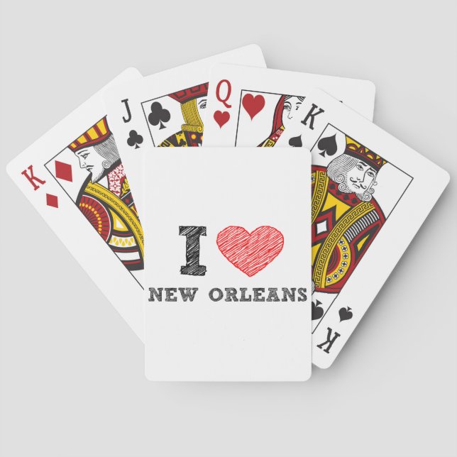 I-Love-New-Orleans Playing Cards (Back)