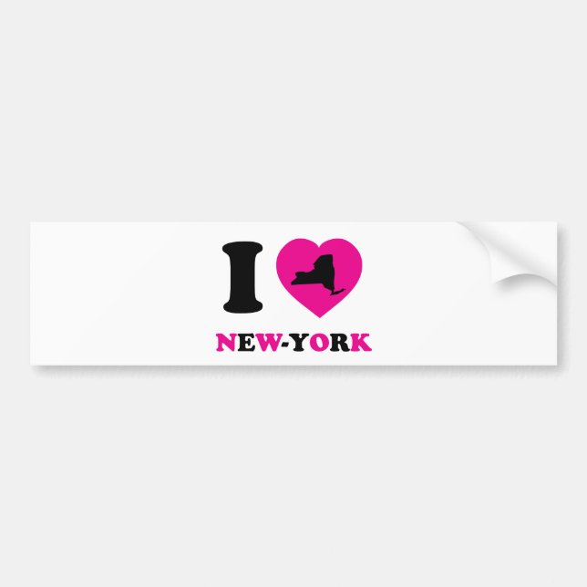 I Love New-York Bumper Sticker (Front)