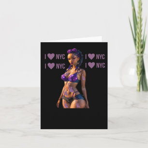 I Love New York City (because Of The Girls) Sticke Card