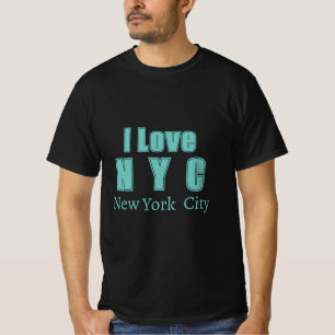 I Love New York City Black  T-Shirt