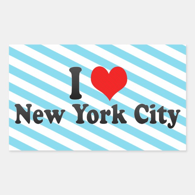 I Love New York City, United States Rectangular Sticker (Front)
