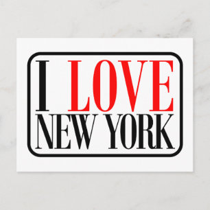 I Love New York Design Postcard
