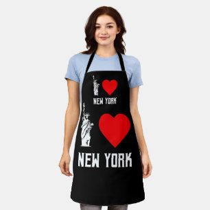 I Love New York Heart T‑Shirt Design Apron