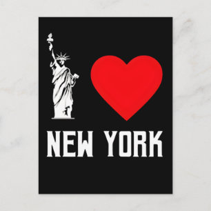 I Love New York Heart T‑Shirt Design Postcard