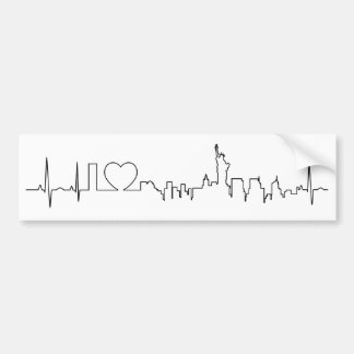 I love New York in a extraordinary style Bumper Sticker