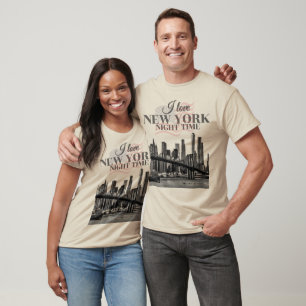 I Love New York Night Time Skyline T-Shirt