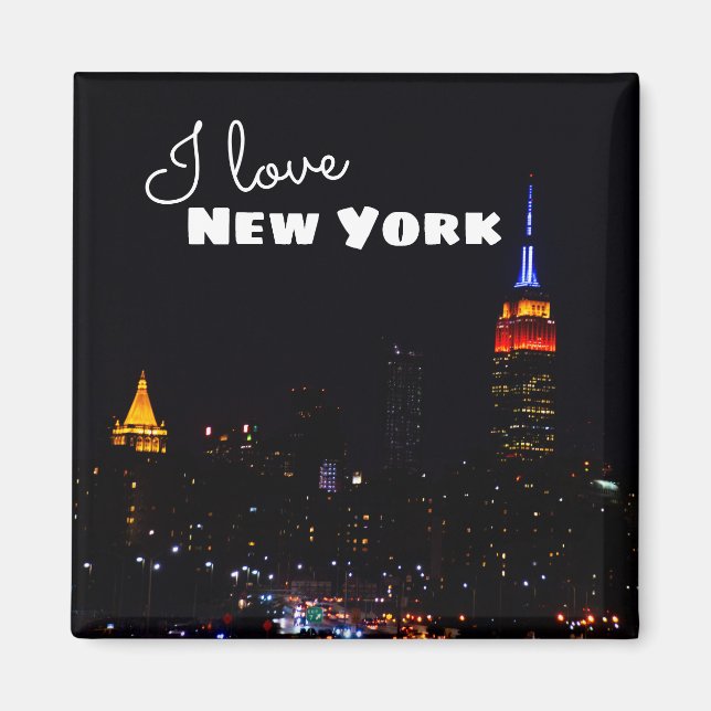 I Love New York Refrigerator Magnet (Front)