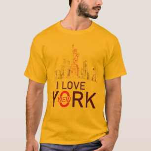 "I Love New York State of Mind", Love NYC Design T-Shirt