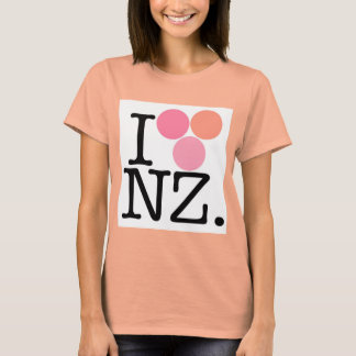 I Love New Zealand - Pink T-Shirt