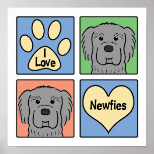 I Love Newfoundlands Poster