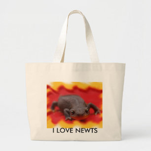 I Love Newts Large Tote Bag