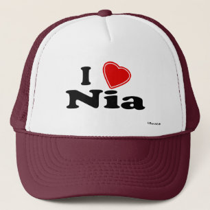 I Love Nia Trucker Hat