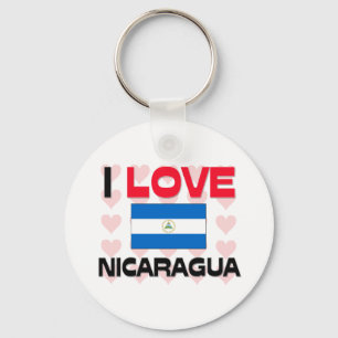 I Love Nicaragua Key Ring