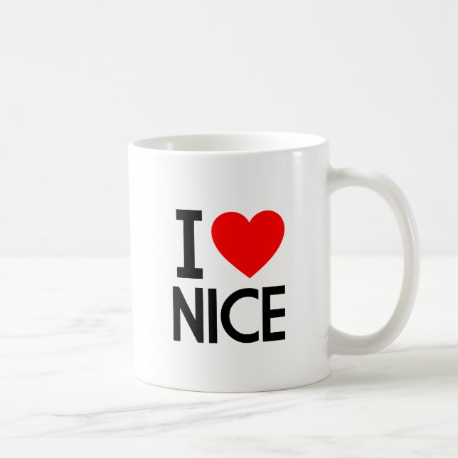 I Love Nice Coffee Mug (Right)