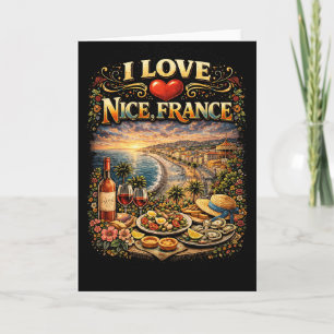 I Love Nice Holiday Card