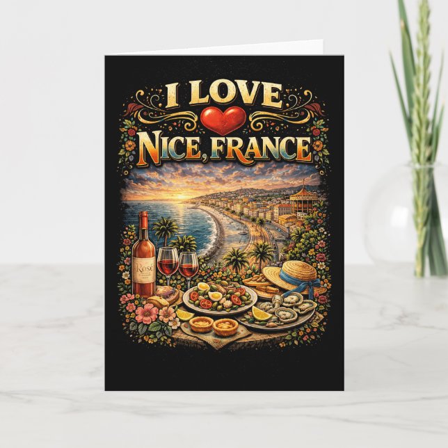 I Love Nice Holiday Card (Front)