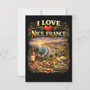 I Love Nice Thank You Card