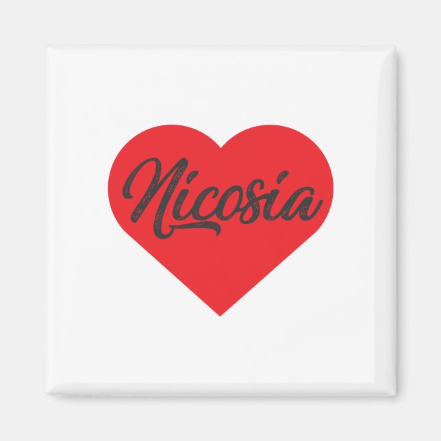 I Love Nicosia - Cyprus Magnet (Front)