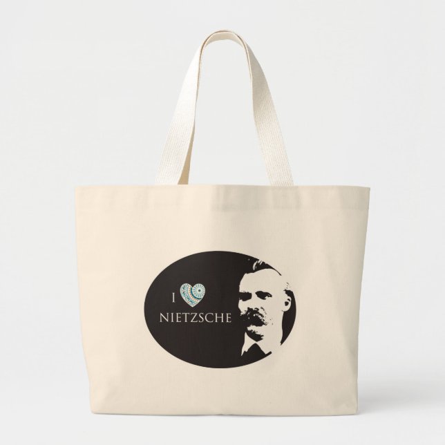 I Love Nietzsche Tote Bag (Front)