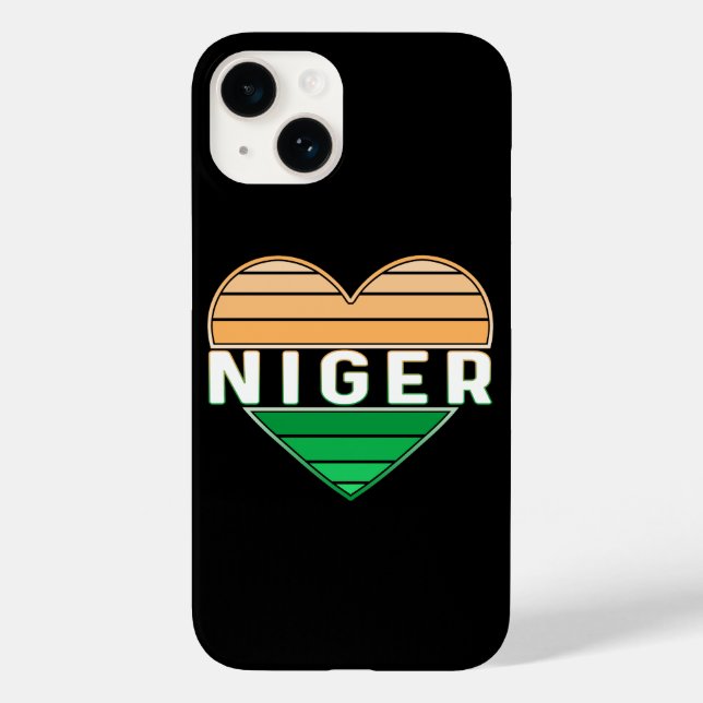 I Love Niger, Nigerien Heart Case-Mate iPhone Case (Back)