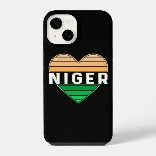 I Love Niger, Nigerien Heart iPhone 14 Case