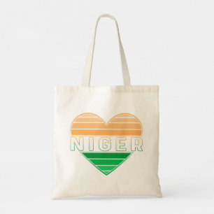I Love Niger, Nigerien Heart Tote Bag