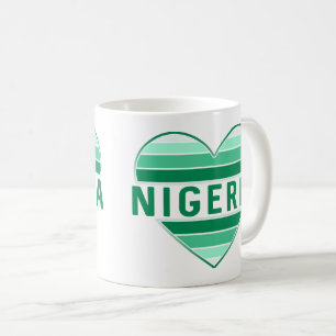 I Love Nigeria, Nigerian Heart Coffee Mug