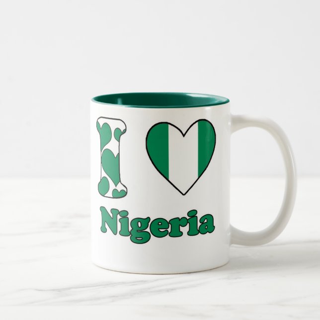 I love Nigeria Two-Tone Coffee Mug (Right)