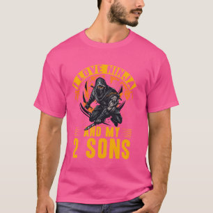 I love Ninja and my 2 Sons Warrior Funny T-Shirt