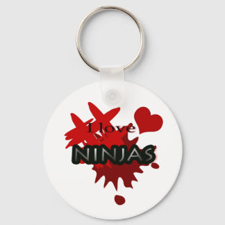 I Love Ninjas Keychain