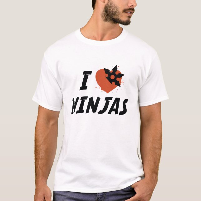 I Love Ninjas T-Shirt (Front)