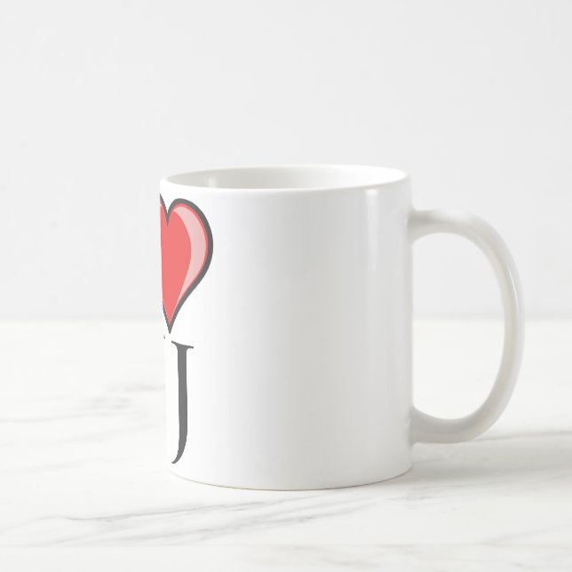 I Love NJ - New Jersey Coffee Mug (Right)