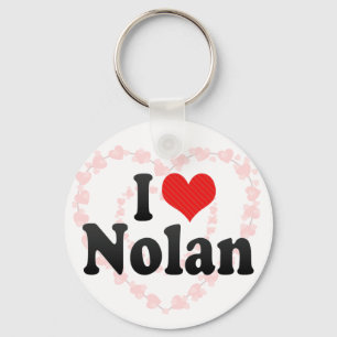 I Love Nolan Key Ring