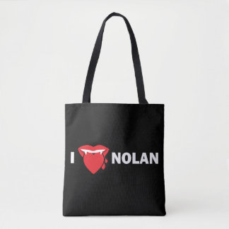 I Love Nolan Tote (Dark) Bag