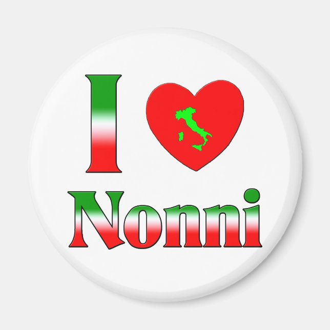 I  Love Nonni Magnet (Front)