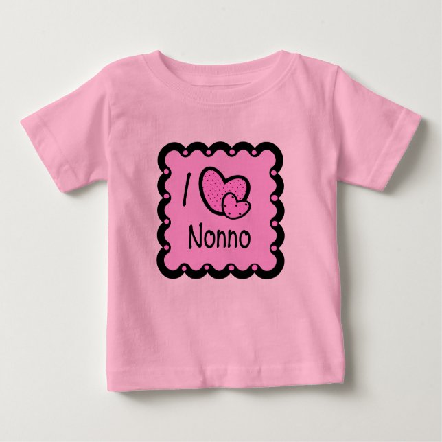 I Love Nonno Cute T-Shirt (Front)