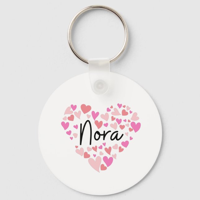 I love Nora Key Ring (Front)