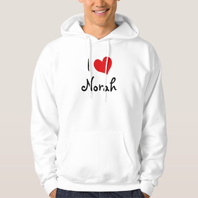 I Love Norah Hoodie (Front)
