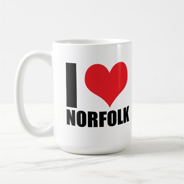 I love Norfolk Coffee Mug (Left)