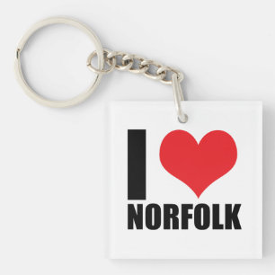 I love Norfolk Key Ring