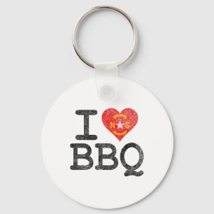 I Love North Carolina Bbq I Heart Nc Byrbecue Sauc Key Ring