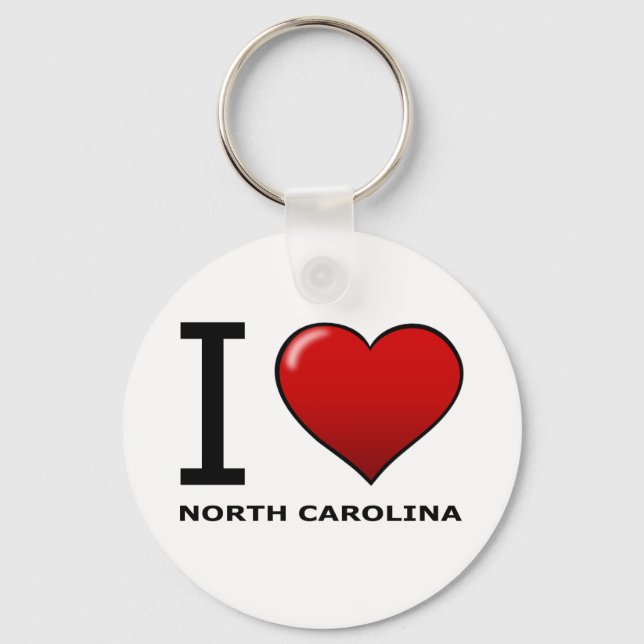 I LOVE NORTH CAROLINA KEY RING (Front)