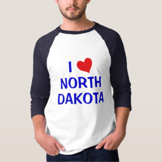 I Love North Dakota T-Shirt