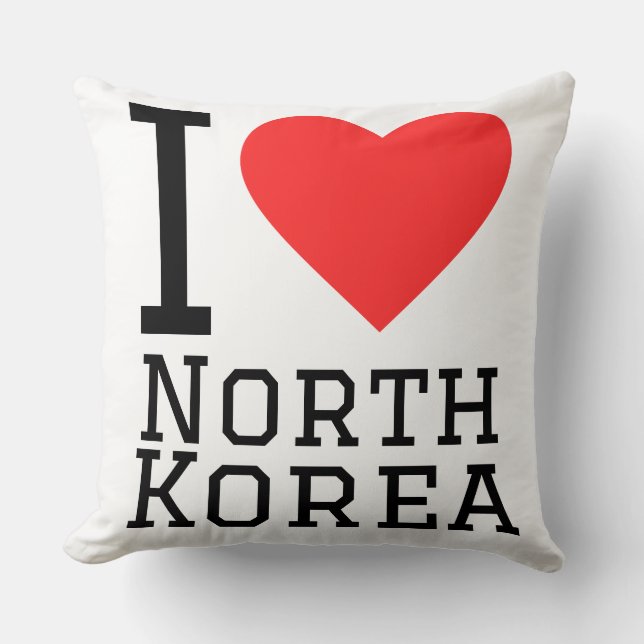 I love North Korea   Cushion (Front)