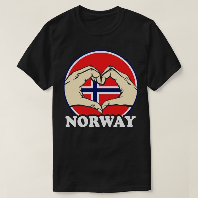 I Love Norway1 T-Shirt (Design Front)